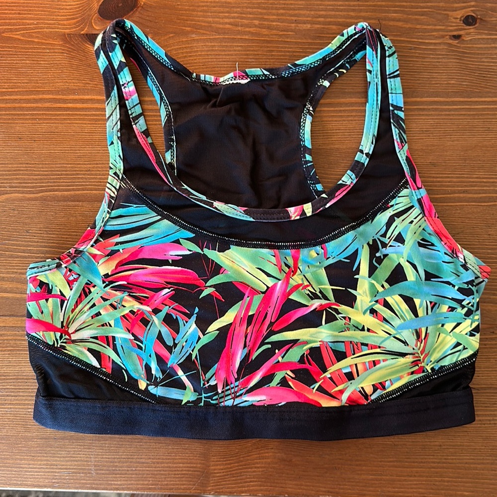 Fabletics tropical sports bra